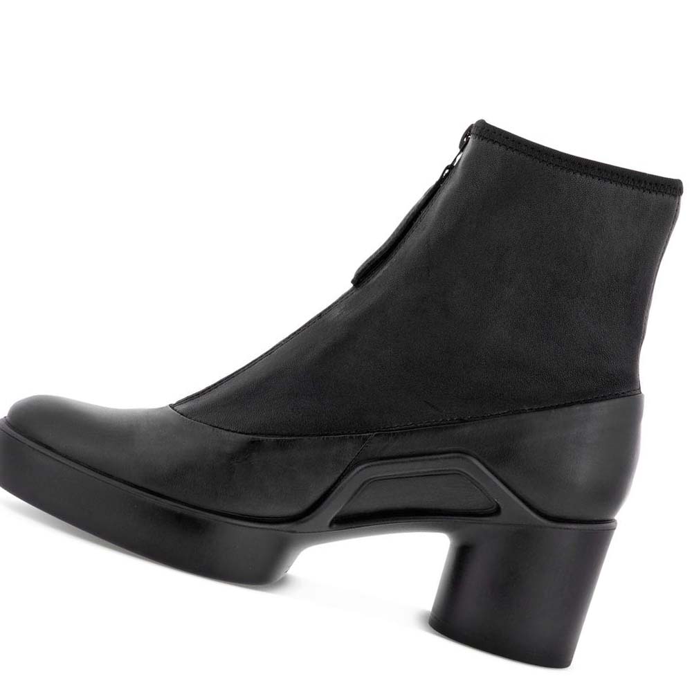 Women's Ecco Shape Sculpted Motion 35 Zip Dress Shoes Black | Canada 118NWY